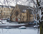 church with some snow on it